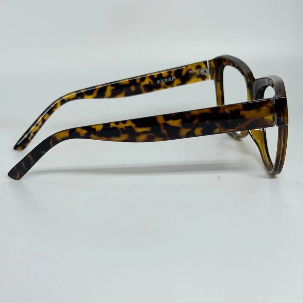ZENNI Designer Cat-Eye Sunglasses‎ Animal Print Frame Orange 2032425 H17423
